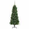 vidaXL Albero di Natale Preilluminato con Palline 240 cm Verde