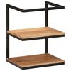 vidaXL Mensola da Parete 40x30x50 cm Legno Massello di Acacia e Ferro