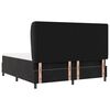 vidaXL Letto a molle con materasso Nero 200 x 180 cm Poliestere