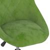vidaXL Sedie da Pranzo Girevoli 4 pz Verde Chiaro in Velluto