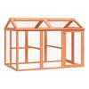 vidaXL Box per Animali Marrone 141x94x104 cm in Legno Massello di Pino