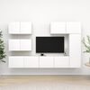 vidaXL Set di Mobili Porta TV 6 pz Bianco in Legno Multistrato