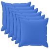 vidaXL Federa 6 pz HOUTEN Blu Reale 30 x 30 cm Poliestere