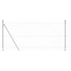 vidaXL Palo della recinzione Argento 50 x 0,8 m (rete 25 x 25 mm)