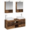 vidaXL Set di mobili per il bagno 5 pz Legno antico