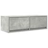 vidaXL Mobile per TV Grigio Cemento 80x31x25,5 cm Legno Multistrato