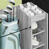 vidaXL Armadio per Golf con ruota Grigio Sonoma 120 x 45 x 98 cm