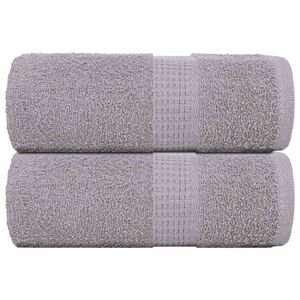 vidaXL Asciugamani FROGN 2 pz Grigio 30x30 cm 360 g/m&sup2;