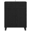 vidaXL Credenza Rovere Nero 69,5 x 34 x 90 cm Legno multistrato