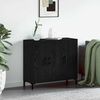 vidaXL Credenza Rovere Nero 90 x 34 x 80 cm Legno multistrato