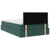 vidaXL Letto con Contenitore Verde Scuro 120 x 200 cm Velluto