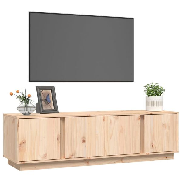 vidaXL Mobile Porta TV 140x40x40 cm in Legno Massello di Pino