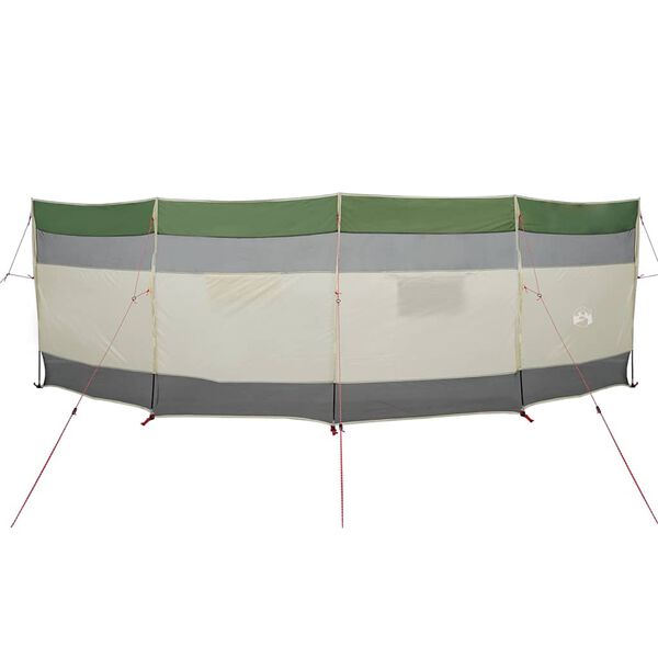 vidaXL Frangivento da Campeggio Verde 510x153 cm Impermeabile