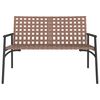 vidaXL Sedia da Giardino Nero 113 x 79 x 75 cm polyrattan