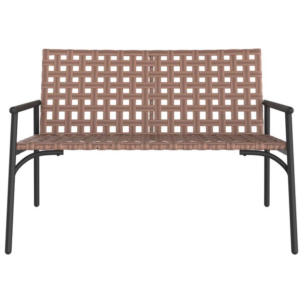 vidaXL Sedia da Giardino Nero 113 x 79 x 75 cm polyrattan