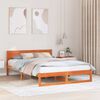 vidaXL Struttura del letto Marrone cerato 150 x 200 cm Pino massello