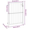 vidaXL Cancello da giardino 100x145 cm in acciaio inox