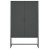 vidaXL Credenza Alta Antracite 80x35x135 cm in Acciaio