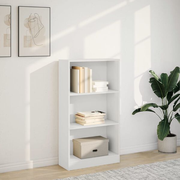 vidaXL Libreria Bianca 60x24x109 cm in Truciolato
