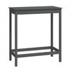 vidaXL Tavolo da Bar Grigio 100x50x110 cm in Legno Massello di Pino