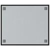 vidaXL Lavagna Magnetica a Parete Nera 60x50 cm Vetro Temperato