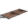 vidaXL Tettoia per Porta Nera 199x90 cm in Policarbonato