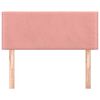 vidaXL Testiera Rosa 100x5x78/88 cm in Velluto