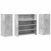 vidaXL Banco Reception Grigio Cemento 180x50x103,5cm Legno Multistrato