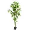 vidaXL Pianta di Bamb&ugrave; Artificiale con Vaso 175 cm Verde