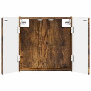 vidaXL Armadio per Dartboard ARNHEM Rovere Fumo 52,5 x 10,5 x 53,5 cm