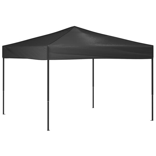 vidaXL Tenda per Feste Pieghevole Antracite 3x3 m