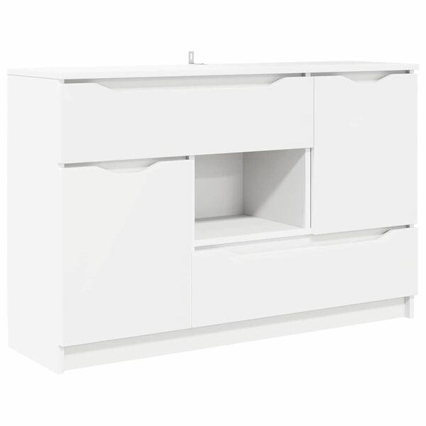 vidaXL Credenza con cassetto Bianco 100 x 30 x 65,6 Legno multistrato