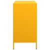 vidaXL Credenza Giallo Senape 68x39x73,5 cm Acciaio Laminato a Freddo