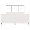 vidaXL Letto Libreria senza Materasso Bianco 120x190 cm Legno Massello