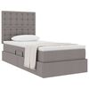 vidaXL Letto con contenitore e materasso Talpa 90 x 190 cm Poliestere