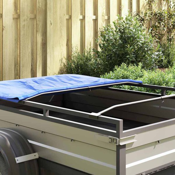 vidaXL adatto per supporto per telo piatto 4 pcs Argento 100-145 cm