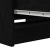 vidaXL Credenza Rovere Nero 37,5x35x99 cm in Legno Multistrato