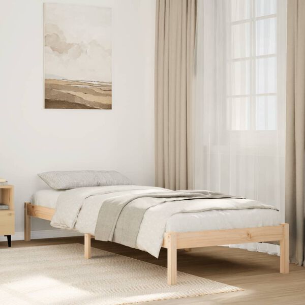 vidaXL Letto Extra Lungo senza Materasso 80x220 cm in Legno di Pino