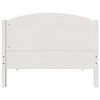 vidaXL Letto senza Materasso Bianco 90x200 cm Legno Massello di Pino