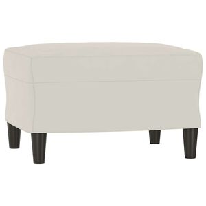 vidaXL Panca crema 70x35x41 cm in Velluto