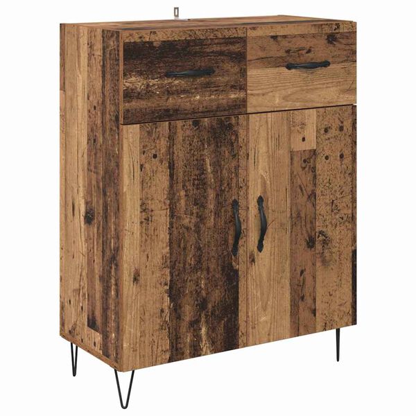 vidaXL Credenza Legno vecchio 69,5 x 34 x 90 cm Legno multistrato