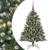 vidaXL Albero di Natale artificiale con 150 LED Verde 120 cm