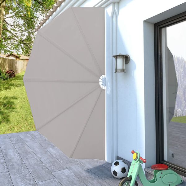 vidaXL Tenda Laterale per Terrazza Pieghevole Crema 160 cm