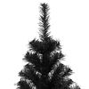 vidaXL Albero di Natale con 300 LED con supporto Nero 210 cm PVC
