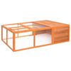 vidaXL Gabbia per Animali da Giardino 150x100x50 cm Massello di Abete