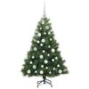 vidaXL Albero di Natale artificiale con 150 LED Verde 120 cm PE e PVC