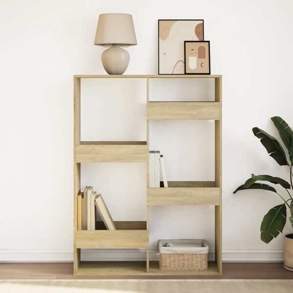 vidaXL Libreria Rovere Sonoma 100x33x135 cm in Legno Multistrato