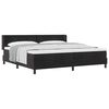 vidaXL Letto a molle con testiera Nero 200 x 200 cm Velluto