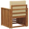 vidaXL Set di divani da esterno con cuscino Naturale 71 x 63 x 73 cm