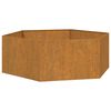 vidaXL Fioriera Ruggine 138x120x45 cm Acciaio Corten